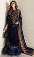Jazmin - 3PC (Unstitched) 9000 Micro Velvet Embroidered Suit JZ-081