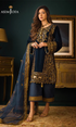 Asim Jofa - 3PC (Unstitched) 9000 Micro Velvet Embroidered Suit -AJ 092