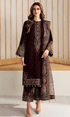 Jazmine - 3PC (Unstitched) Velvet Embroidered Suit - GMB222