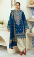 ZARA SHAH JAHAN - 3PC (Unstitched) Embroidered Dhanak Suit - GKA2715