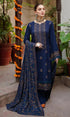 Ramsha - 3PC (Unstitched) Embroidered Shirt With Heavy Embroidered Dhanak Shawl - RM062